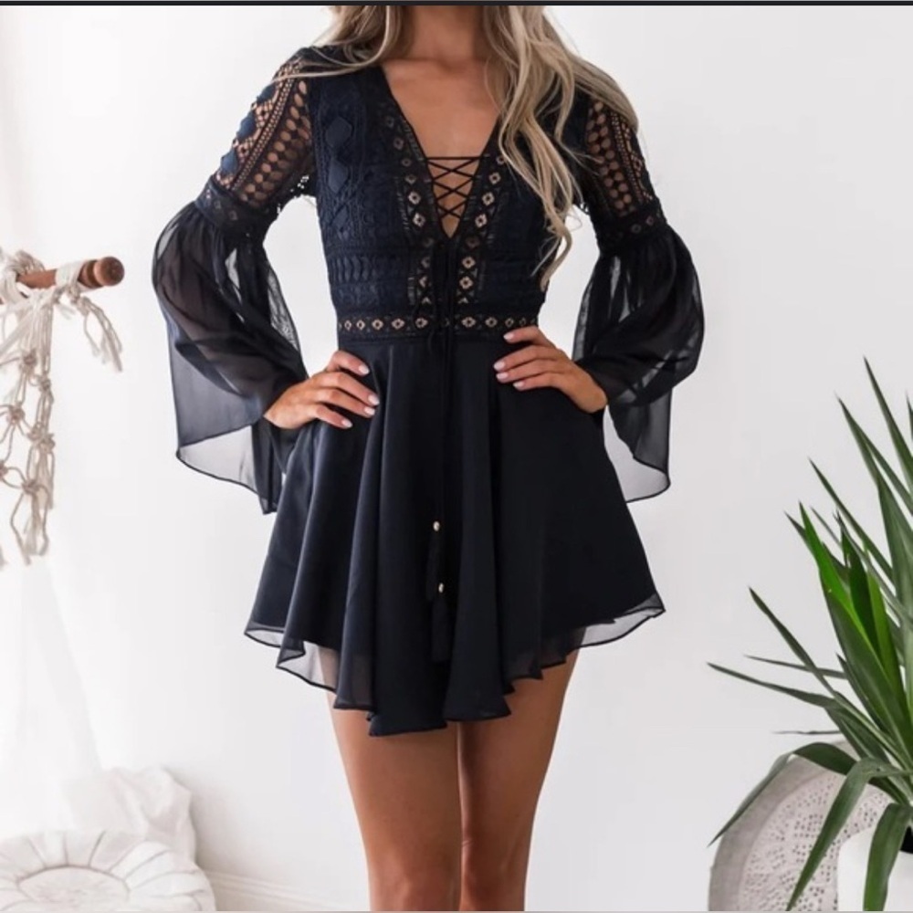 Two Sisters Alyse Dress in Navy size 4